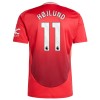 Maillot de Supporter Manchester United Hojlund 11 Domicile 2024-25 Pour Enfant